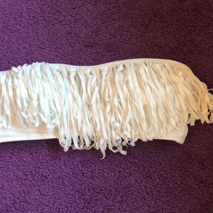 Victoria secret bandeau fringe bikini top